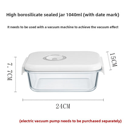 Electric Vacuum Glass Food Storage Container