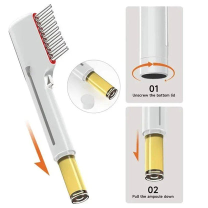 Electric vibrating massage comb