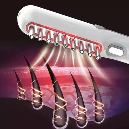 Electric vibrating massage comb