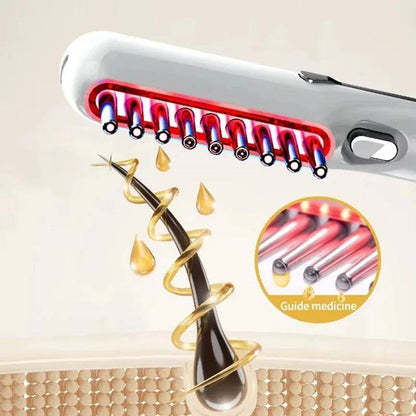 Electric vibrating massage comb