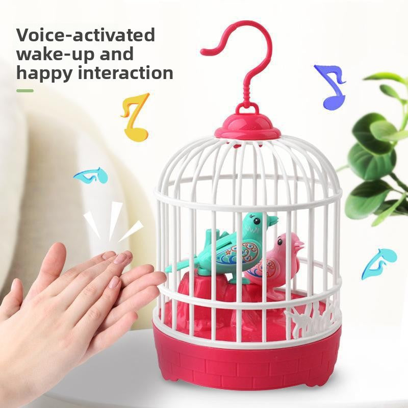 Electric Voice Control Bird Toy with Light