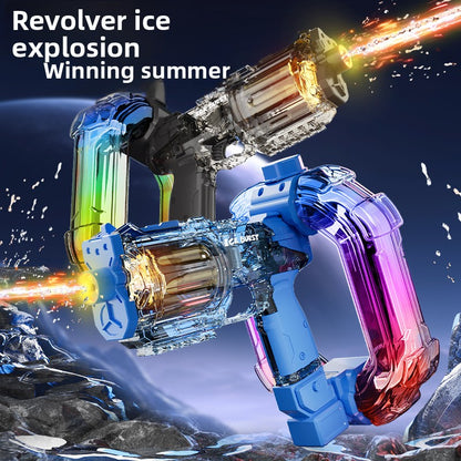 Electric Water Gun with LED Lights and Automatic Firing
