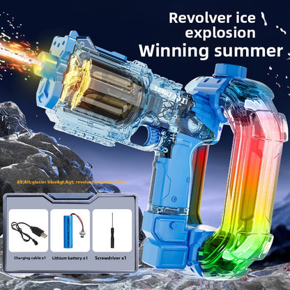Electric Water Gun with LED Lights and Automatic Firing