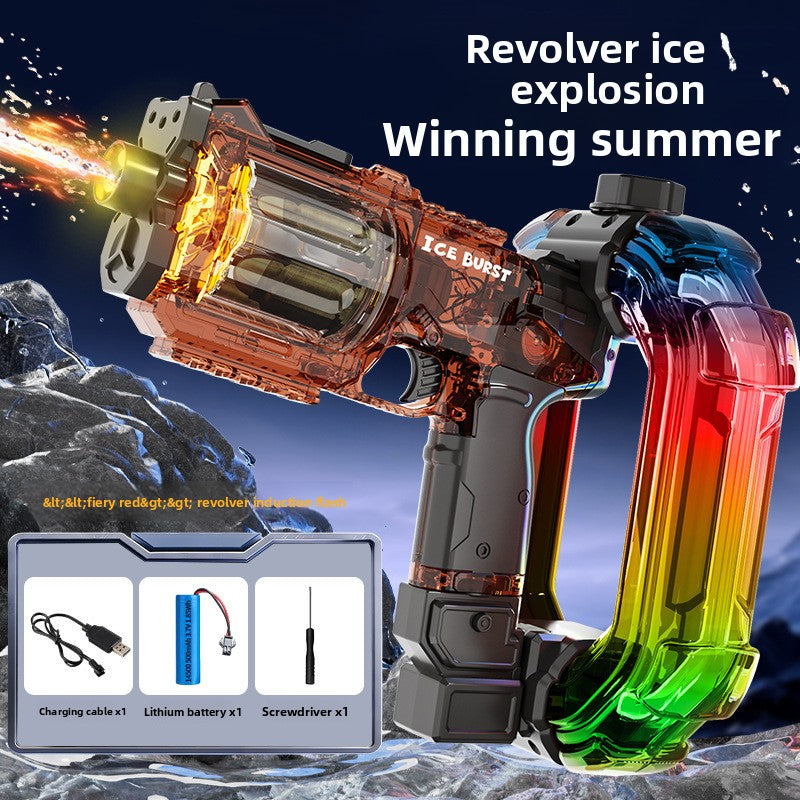 Electric Water Gun with LED Lights and Automatic Firing