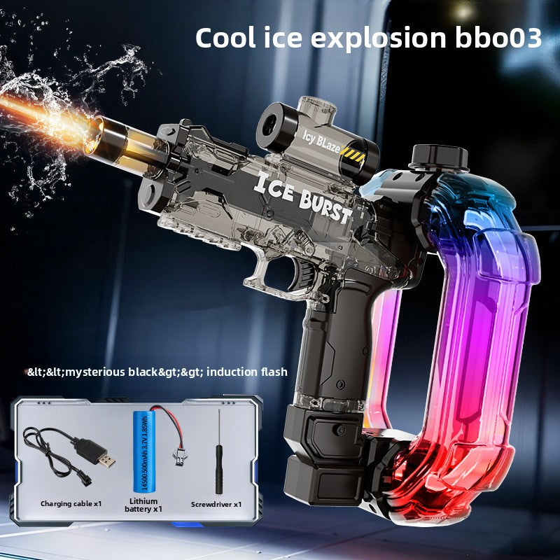 Electric Water Gun with LED Lights and Automatic Firing