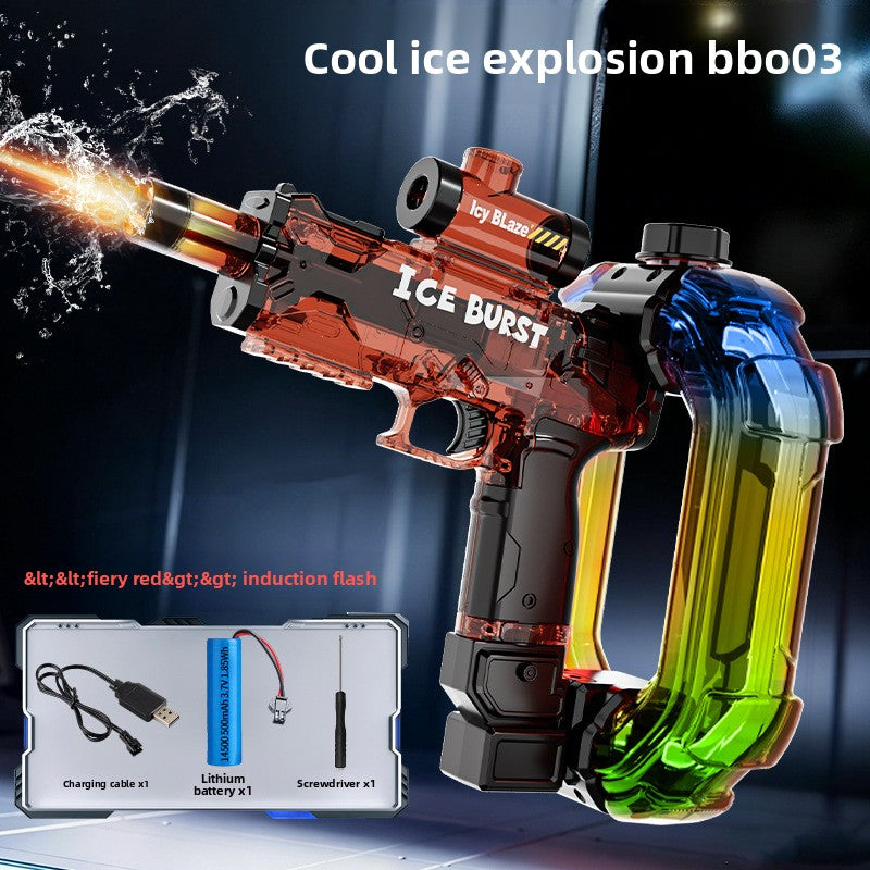 Electric Water Gun with LED Lights and Automatic Firing