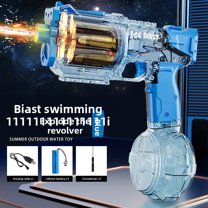 Electric Water Gun with LED Lights and Automatic Firing