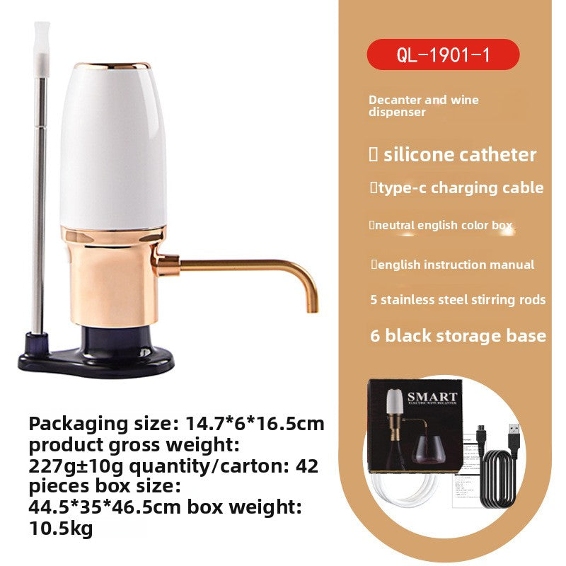 Electric wine aerator