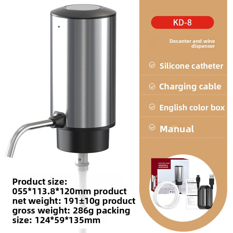 Electric wine aerator