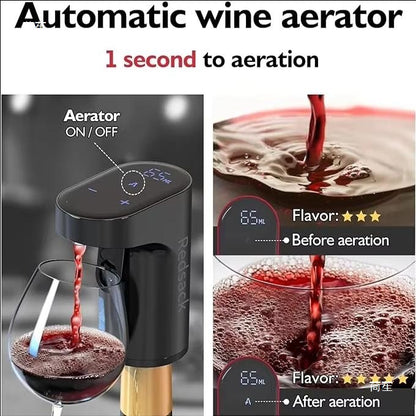 Electric wine aerator