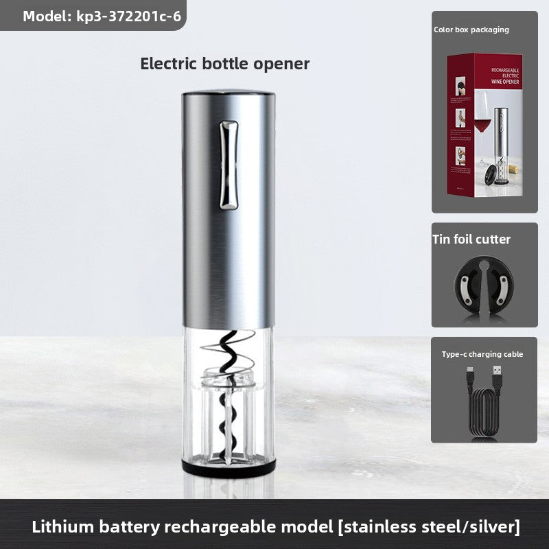 Electric Wine Bottle Opener Set with Accessories