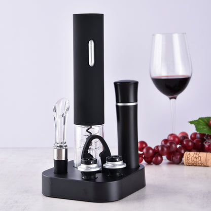 Electric Wine Bottle Opener Set with Accessories