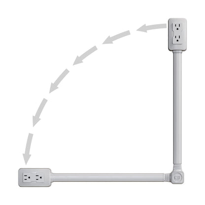 Electrical Outlet Extender with Multiple Sockets