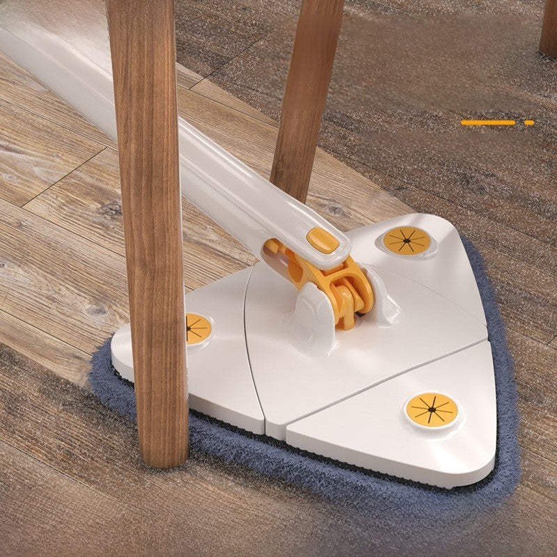 Electrically-operated hand-wrenching non-hand-washing triangular mop