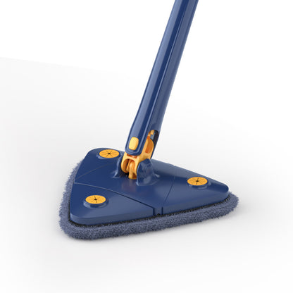 Electrically-operated hand-wrenching non-hand-washing triangular mop
