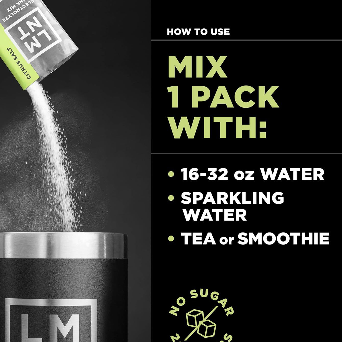 Electrolyte powder sports salt supplement