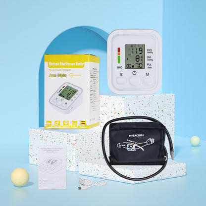 Electronic Blood Pressure Monitor with Voice Guidance
