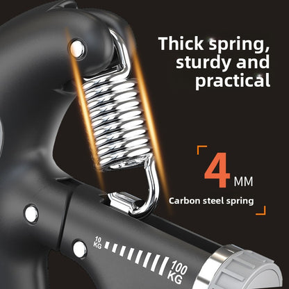 Electronic Counting Grip Strength Trainer with Adjustable Resistance