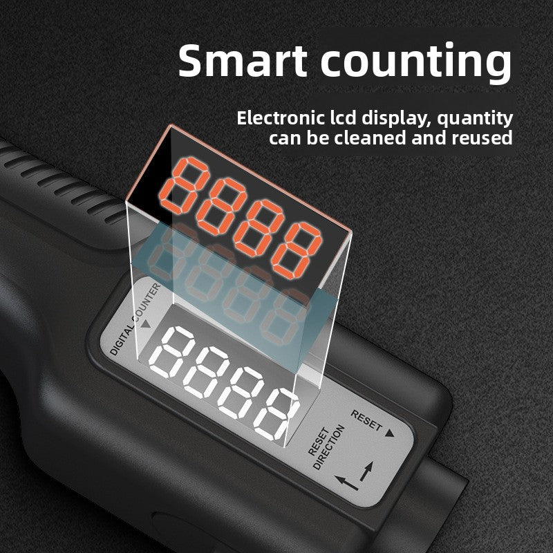 Electronic Counting Grip Strength Trainer with Adjustable Resistance