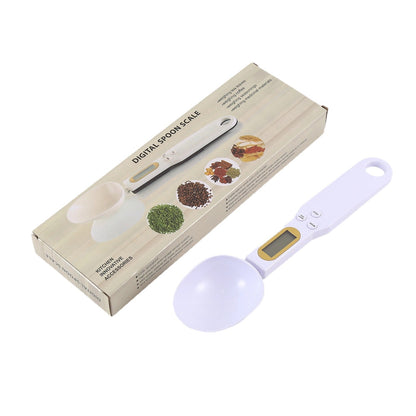 Electronic Kitchen Scale with Measuring Spoon