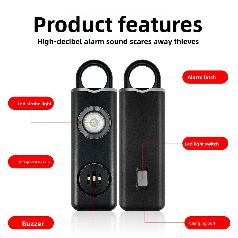 Electronic self-defense safety alarm