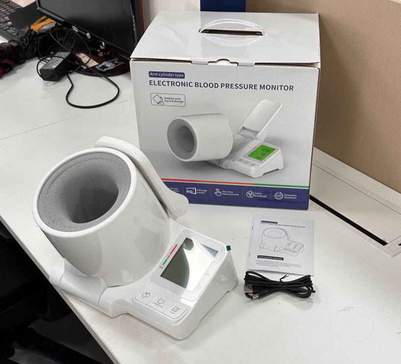 Electronic Upper Arm Blood Pressure Monitor with Bilingual Display