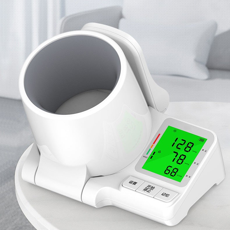 Electronic Upper Arm Blood Pressure Monitor with Bilingual Display