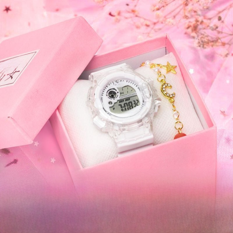 Electronic watch water-resistant