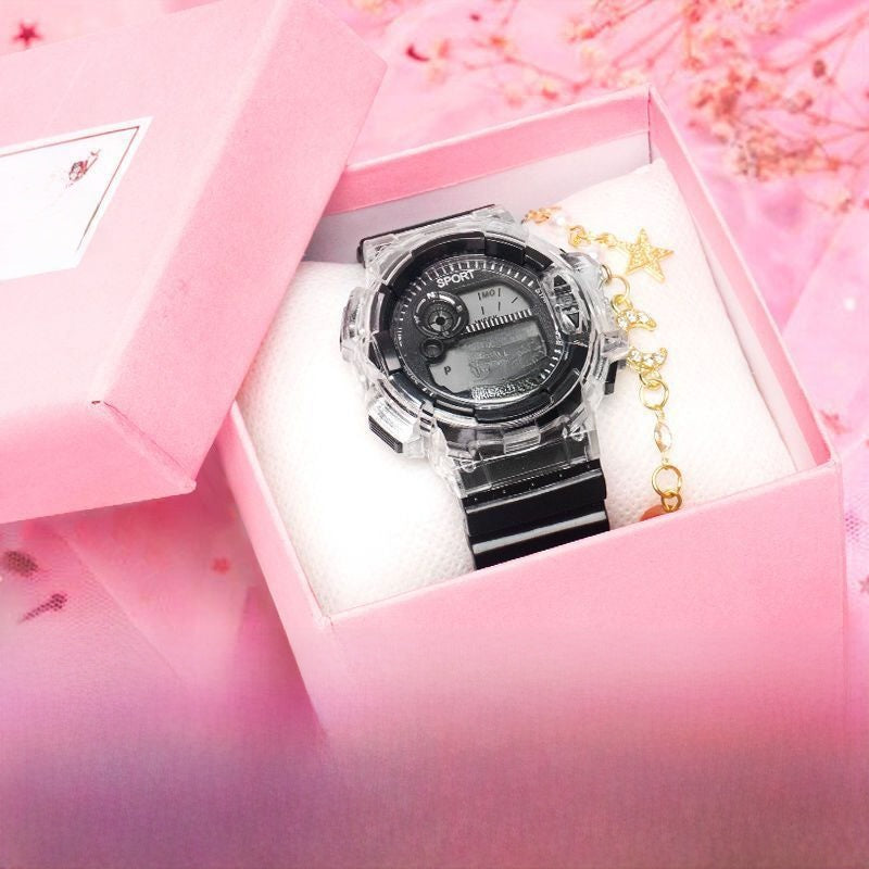Electronic watch water-resistant