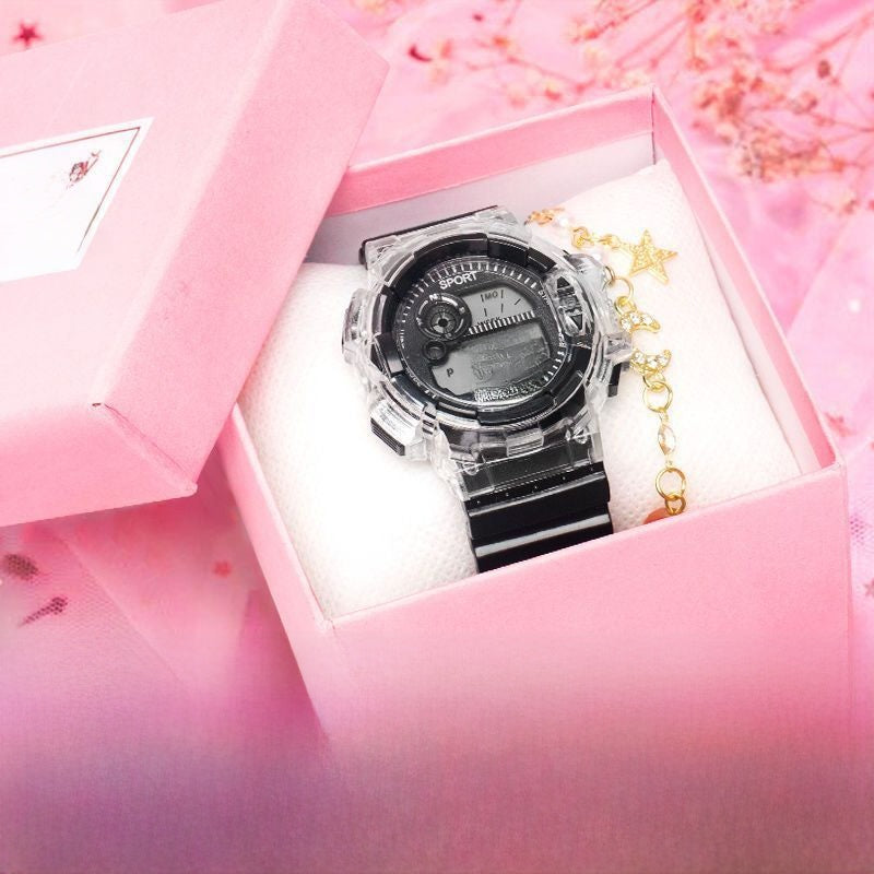 Electronic watch water-resistant
