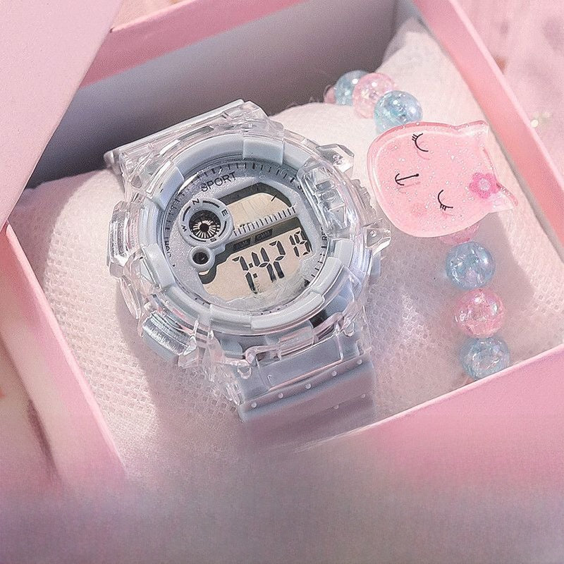 Electronic watch water-resistant
