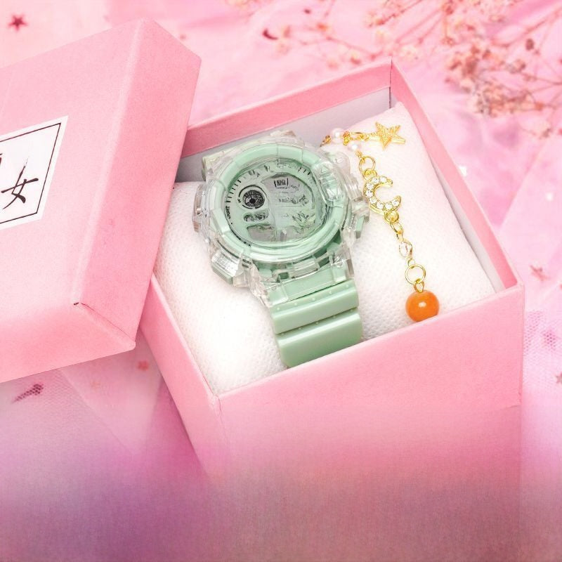 Electronic watch water-resistant