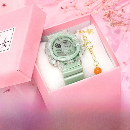 Electronic watch water-resistant