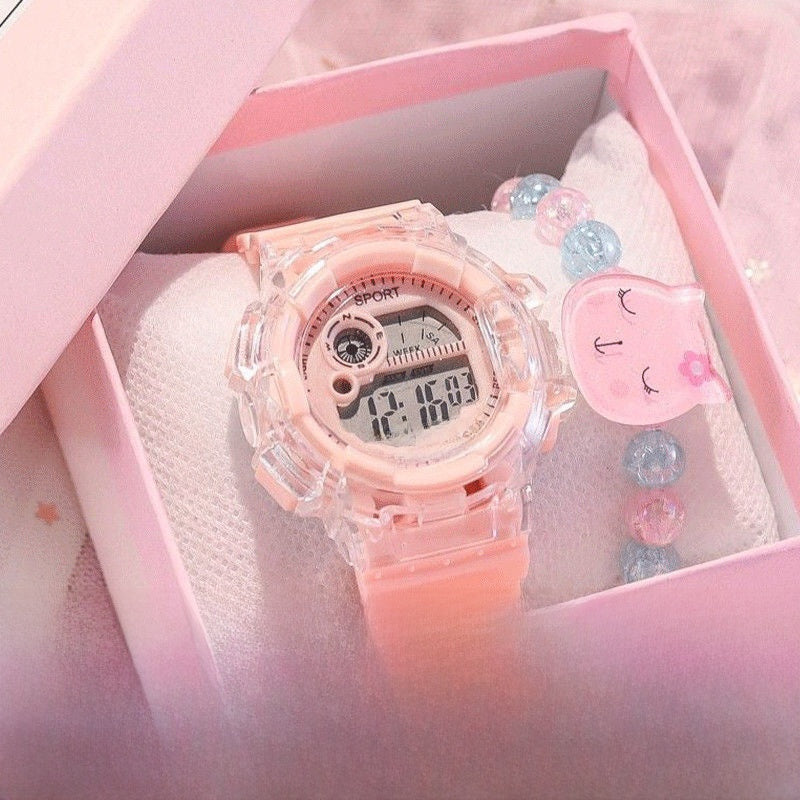 Electronic watch water-resistant
