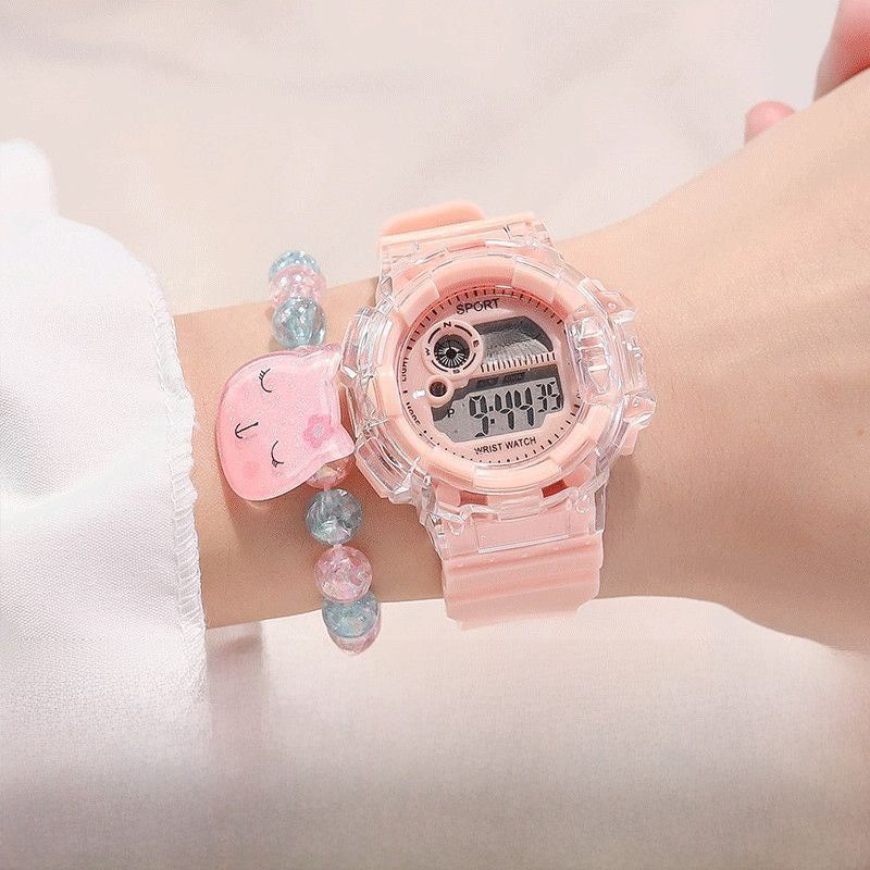 Electronic watch water-resistant