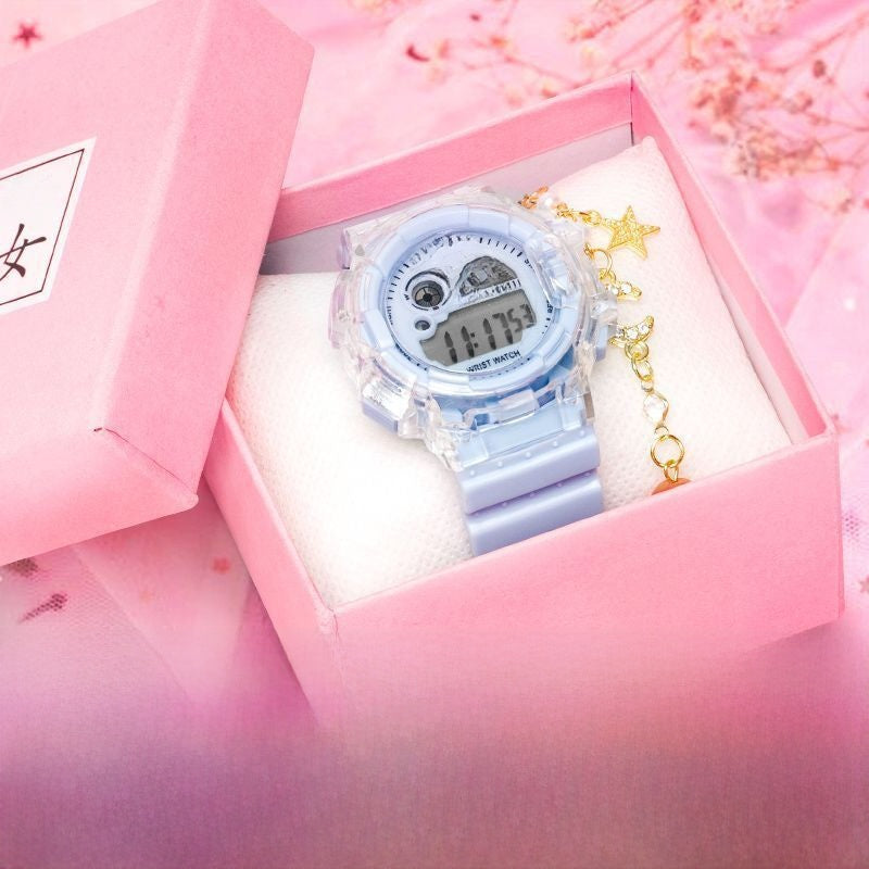Electronic watch water-resistant