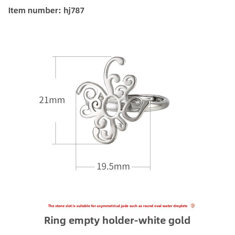 Electroplated Adjustable Ring for DIY Jewelr