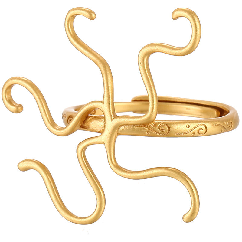 Electroplated Adjustable Ring for DIY Jewelr