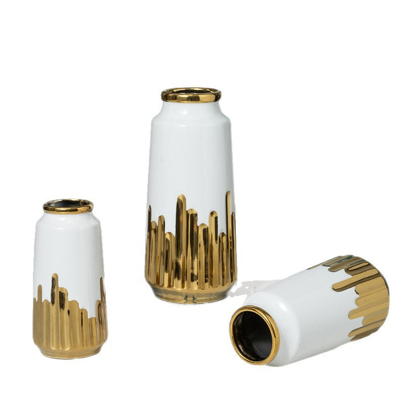 Electroplated Ceramic Vase Decor