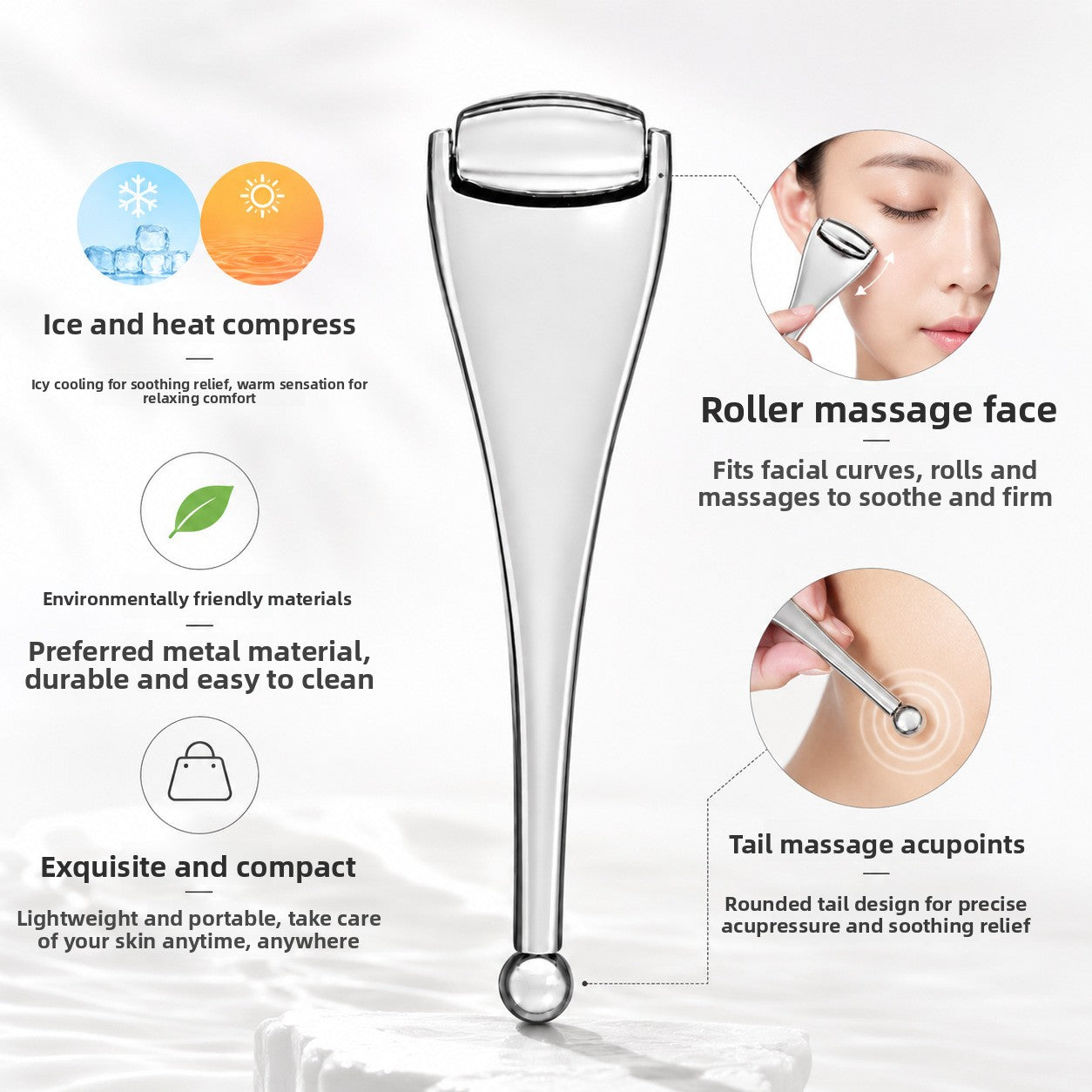 Electroplated Eye Massage Stick
