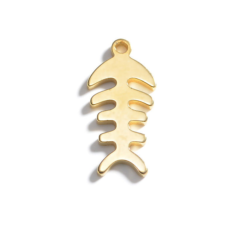 Electroplated Gold Bracelet with Pendant