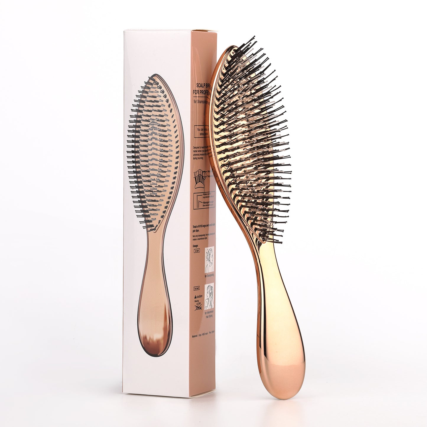 Electroplated Massage Hair Comb