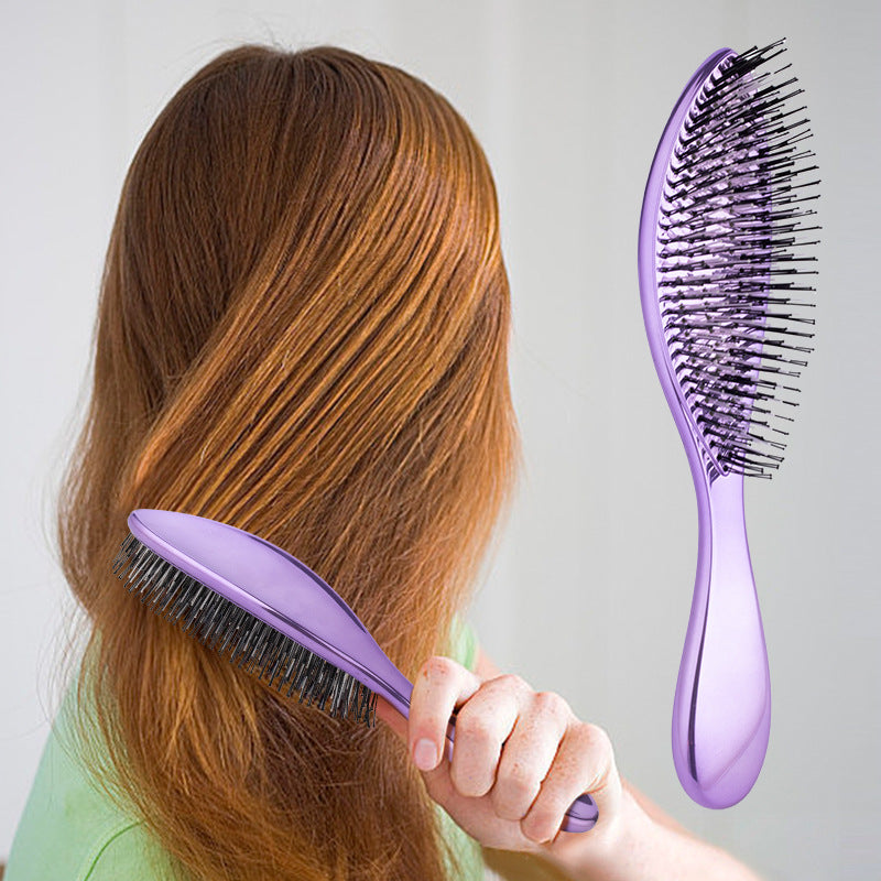 Electroplated Massage Hair Comb