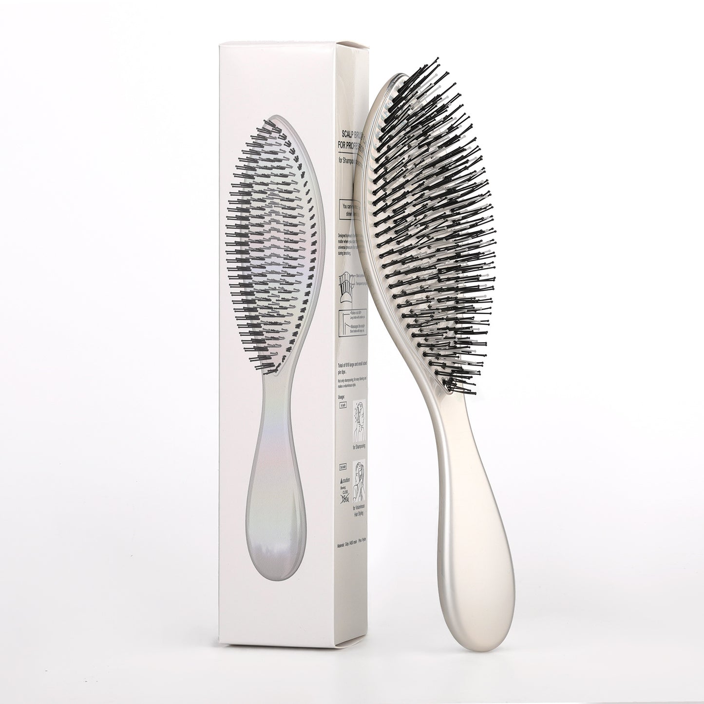 Electroplated Massage Hair Comb