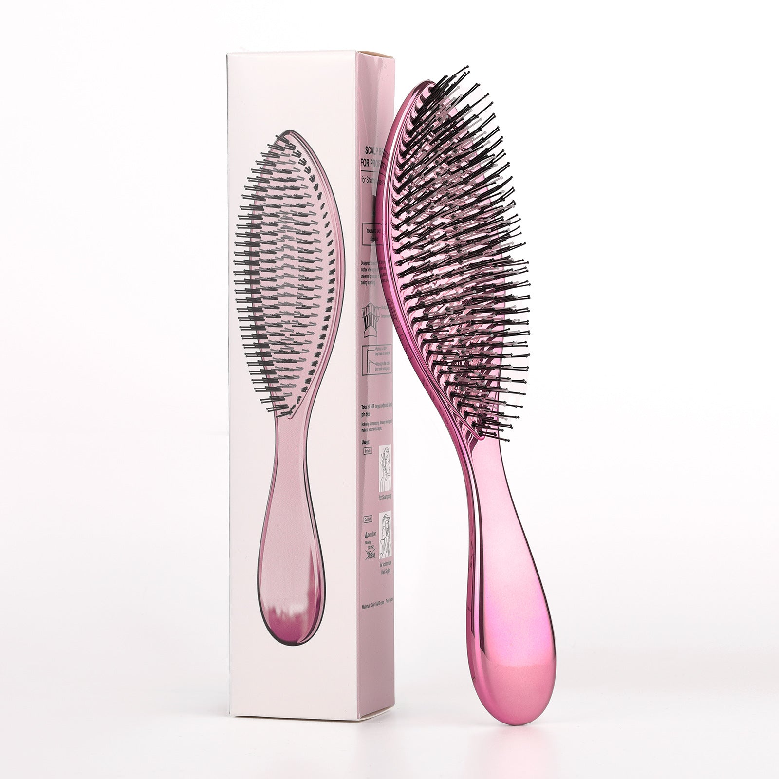 Electroplated Massage Hair Comb
