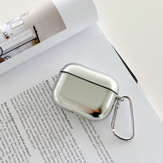 Electroplated Mirror Silver AirPods Protective Case
