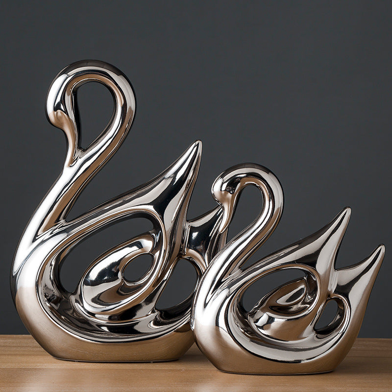 Electroplated Porcelain Home Decor Ornament