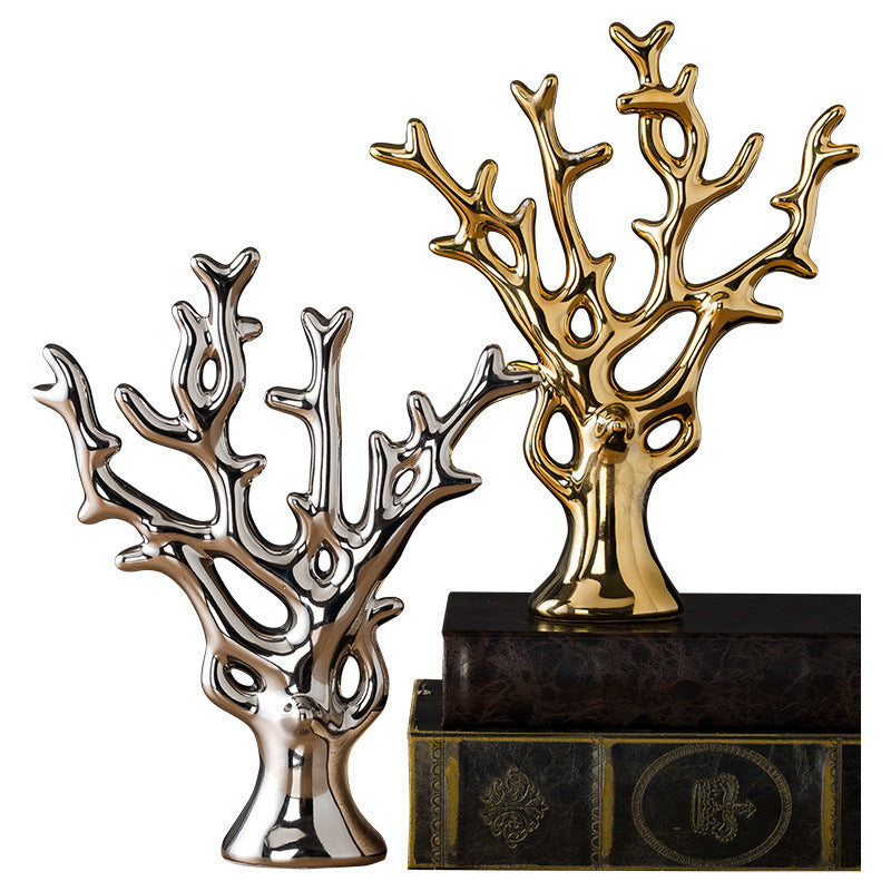 Electroplated Porcelain Home Decor Ornament