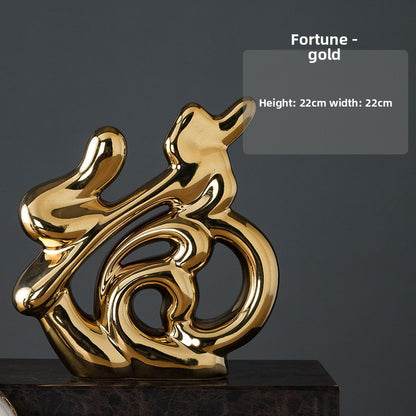Electroplated Porcelain Home Decor Ornament