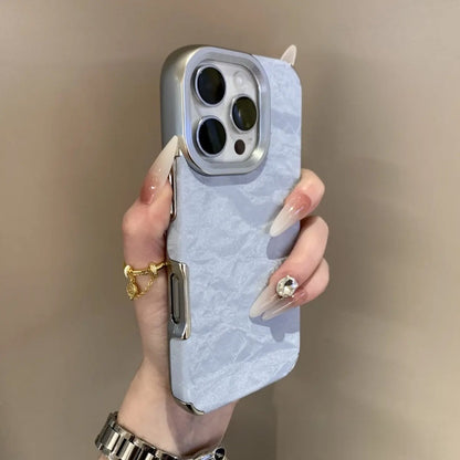 Electroplated Snow Mountain Pattern iPhone Protective Case